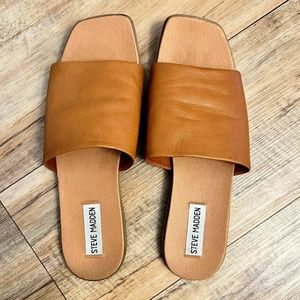Steven Madden Leather Slides